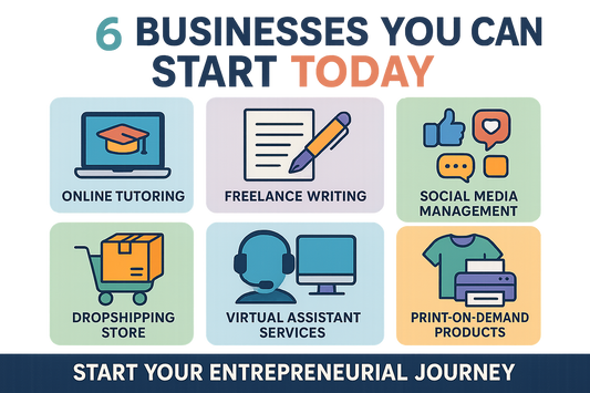 6 Businesses You Can Start TODAY