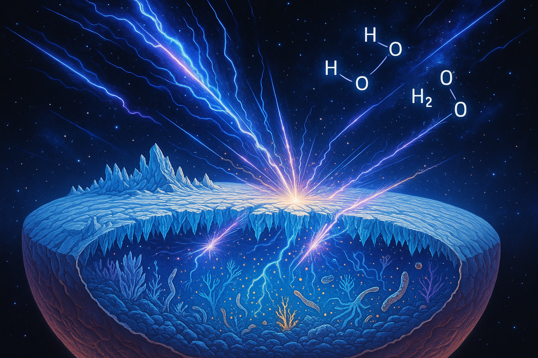 How Cosmic Rays Could Fuel Life on Icy Moons